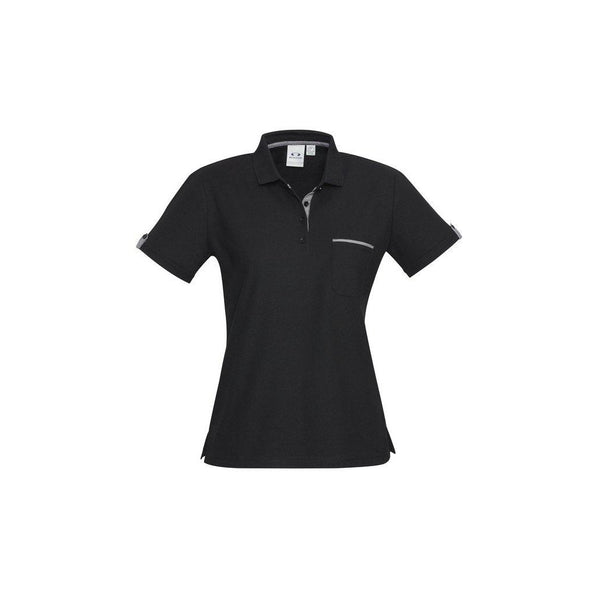 Biz Collection Ladies Edge Polo - P305LS-Queensland Workwear Supplies