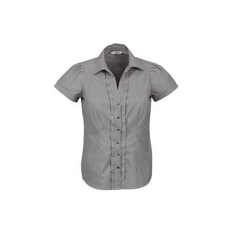 Biz Collection Ladies Edge Short Sleeve Shirt - S267LS-Queensland Workwear Supplies