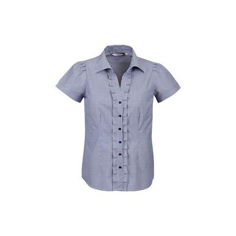 Biz Collection Ladies Edge Short Sleeve Shirt - S267LS-Queensland Workwear Supplies
