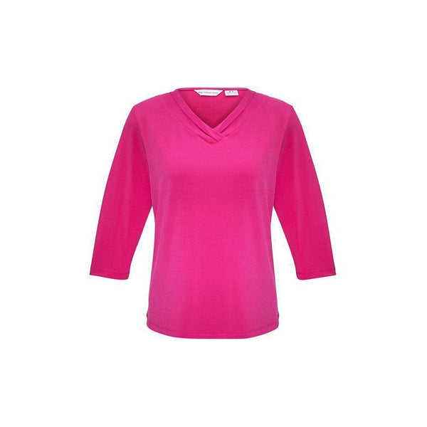 Biz Collection Ladies Lana 3/4 Sleeve Top - K819LT-Queensland Workwear Supplies