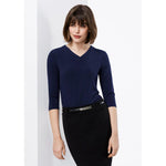 Biz Collection Ladies Lana 3/4 Sleeve Top - K819LT-Queensland Workwear Supplies