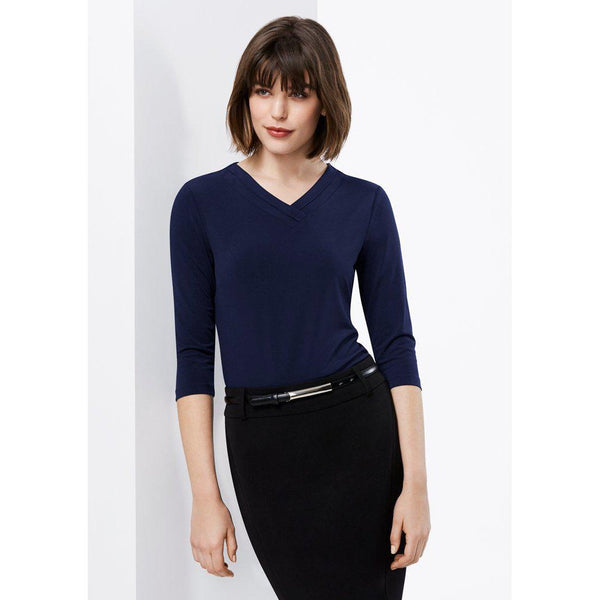 Biz Collection Ladies Lana 3/4 Sleeve Top - K819LT-Queensland Workwear Supplies