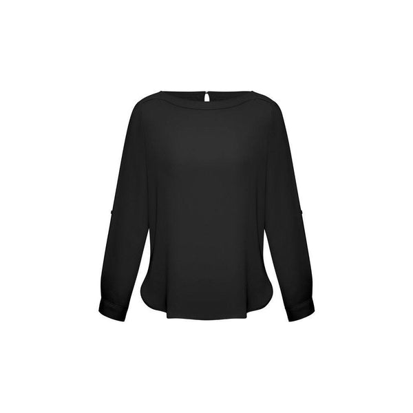 Biz Collection Ladies Madison Boatneck Blouse - S828LL-Queensland Workwear Supplies