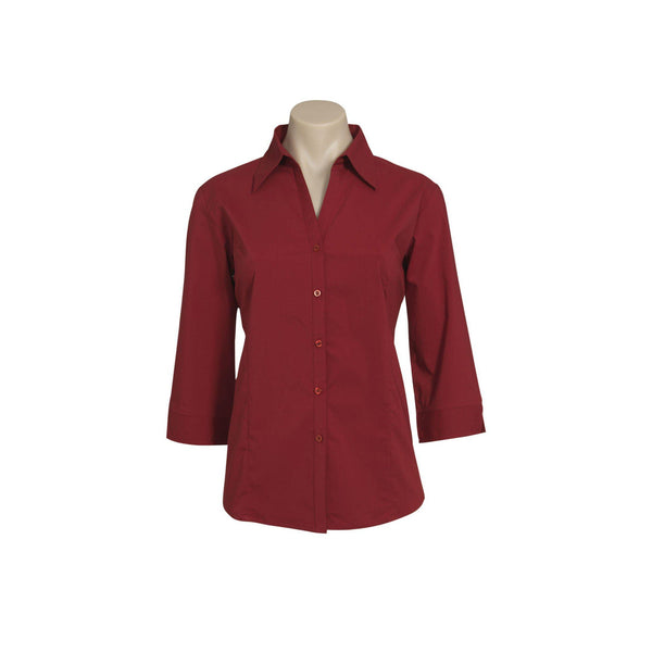 Biz Collection Ladies Metro 3/4 Sleeve Shirt - LB7300-Queensland Workwear Supplies