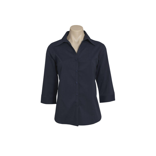 Biz Collection Ladies Metro 3/4 Sleeve Shirt - LB7300-Queensland Workwear Supplies