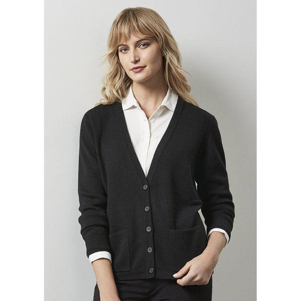 Biz Collection Ladies Woolmix Cardigan - LC8008-Queensland Workwear Supplies