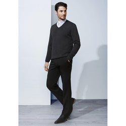 Biz Corporates Mens Adjustable Waist Pants Stout - 70114S