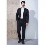 Biz Corporates Mens Flat Front Pants Stout - 70112S-Queensland Workwear Supplies
