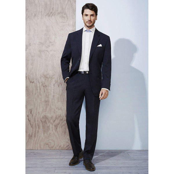 Biz Corporates Mens Flat Front Pants Stout - 70112S-Queensland Workwear Supplies