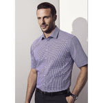 Biz Corporates Mens Newport Short Sleeve Shirt - 42522-Queensland Workwear Supplies