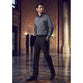 Biz Corporates Mens Slim Fit Flat Front Pants Stout - 70716S