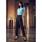 Biz Corporates Womens Bandless Elastic Waist Pants - 10722