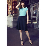Biz Corporates Womens Bandless Flared Skirt - 20718-Queensland Workwear Supplies