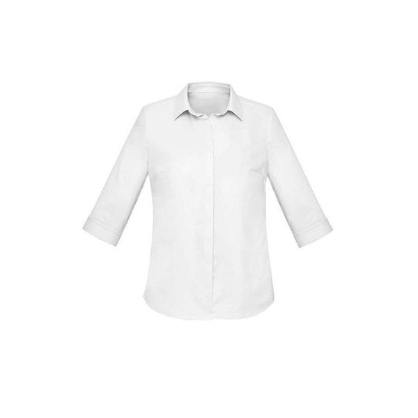 Biz Corporates Womens Charlie 3/4 Sleeve Shirt - RS968LT-Queensland Workwear Supplies