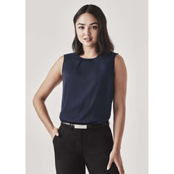 Biz Corporates Womens Estelle Pleat Blouse - RB973LN
