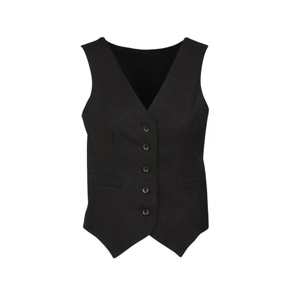 Biz Corporates Womens Peaked Vest with Knitted Back - 50111-Queensland Workwear Supplies