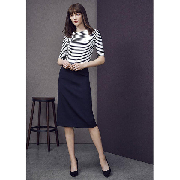 Biz Corporates Womens Relaxed Fit Skirt - 24011-Queensland Workwear Supplies