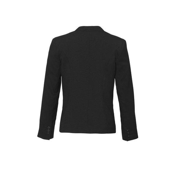 Biz Corporates Womens Short Jacket with Reverse Lapel - 60113-Queensland Workwear Supplies