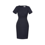 Biz Corporates Womens Short Sleeve Dress - 30112-Queensland Workwear Supplies