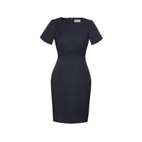 Biz Corporates Womens Short Sleeve Dress - 30112-Queensland Workwear Supplies