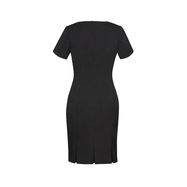 Biz Corporates Womens Short Sleeve Dress - 30112-Queensland Workwear Supplies