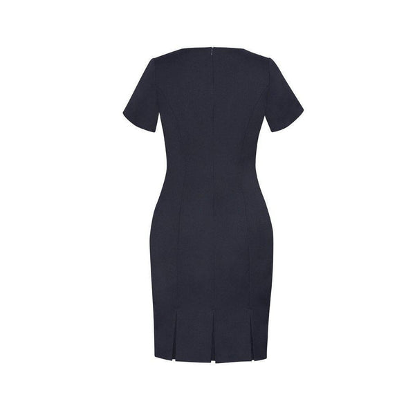 Biz Corporates Womens Short Sleeve Dress - 30112-Queensland Workwear Supplies
