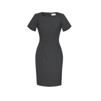 Biz Corporates Womens Short Sleeve Dress - 34012-Queensland Workwear Supplies