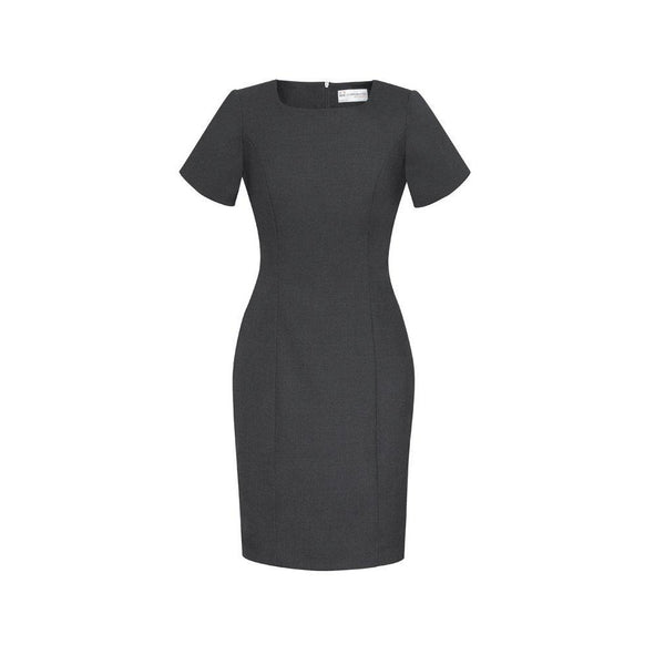 Biz Corporates Womens Short Sleeve Dress - 34012-Queensland Workwear Supplies