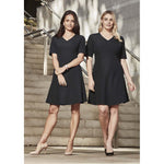 Biz Corporates Womens Siena Extended Sleeve Dress - RD974L-Queensland Workwear Supplies