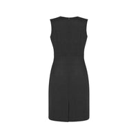 Biz Corporates Womens Sleeveless V Neck Dress - 30121-Queensland Workwear Supplies