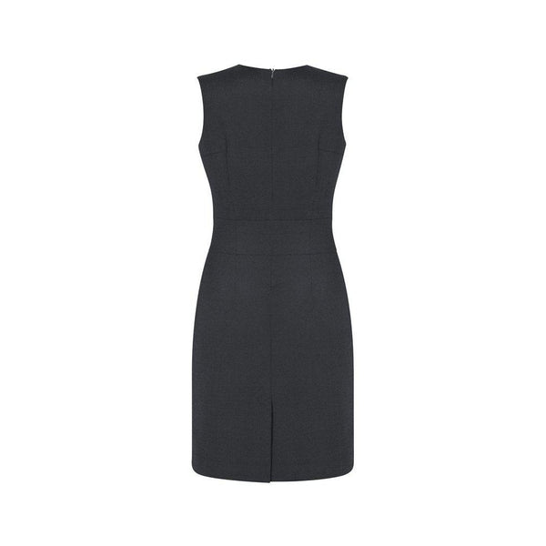 Biz Corporates Womens Sleeveless V Neck Dress - 34021-Queensland Workwear Supplies
