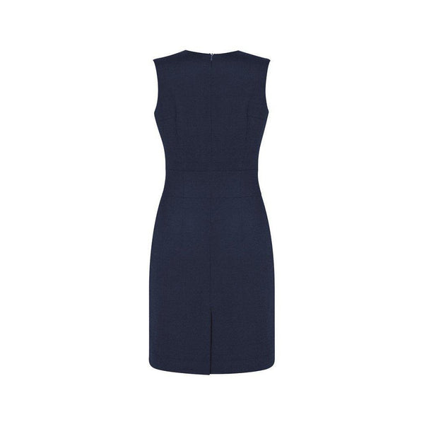 Biz Corporates Womens Sleeveless V Neck Dress - 34021-Queensland Workwear Supplies
