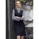 Biz Corporates Womens Sleeveless V Neck Dress - 34021-Queensland Workwear Supplies