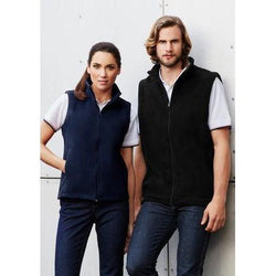 BizCare Ladies Plain Micro Fleece Vest - PF905