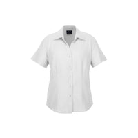 BizCare Ladies Plain Oasis Short Sleeve Shirt - LB3601-Queensland Workwear Supplies