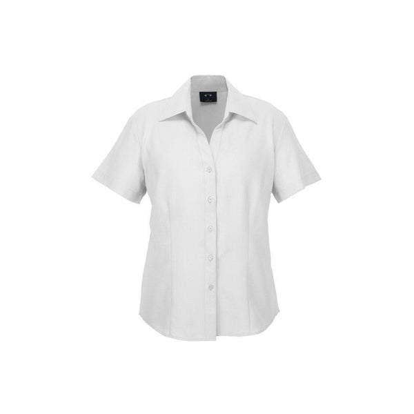 BizCare Ladies Plain Oasis Short Sleeve Shirt - LB3601-Queensland Workwear Supplies