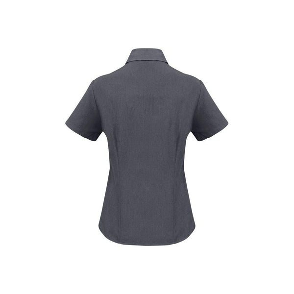 BizCare Ladies Plain Oasis Short Sleeve Shirt - LB3601-Queensland Workwear Supplies