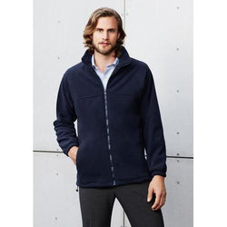 BizCare Mens Plain Micro Fleece Jacket - PF630