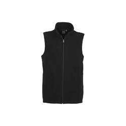 BizCare Mens Plain Micro Fleece Vest - F233MN