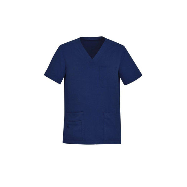 BizCare Mens V-Neck Scrub Top - CST945MS-Queensland Workwear Supplies