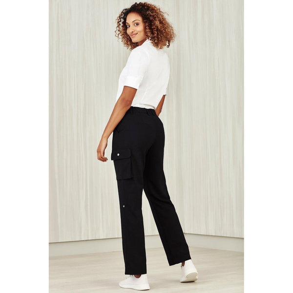 BizCare Womens Comfort Waist Cargo Pants - CL954LL-Queensland Workwear Supplies