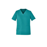 BizCare Womens Easy Fit V-Neck Scrub Top - CST941LS-Queensland Workwear Supplies