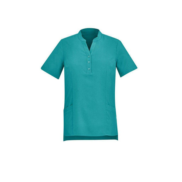 BizCare Womens Easy Stretch Tunic - CS949LS-Queensland Workwear Supplies