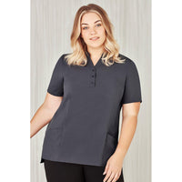 BizCare Womens Easy Stretch Tunic - CS949LS-Queensland Workwear Supplies
