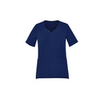 BizCare Womens Tailored Fit Round Neck Scrub Top - CST942LS-Queensland Workwear Supplies