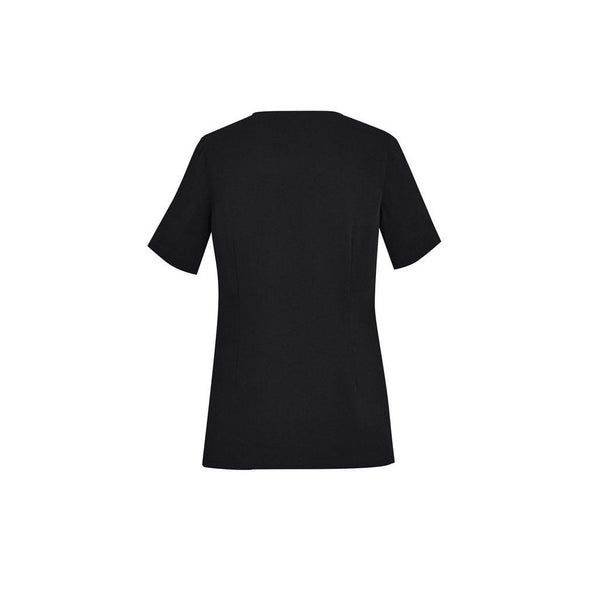 BizCare Womens Tailored Fit Round Neck Scrub Top - CST942LS-Queensland Workwear Supplies