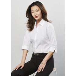 BizLadies Base Business 3/4 Sleeve Shirt - S10521