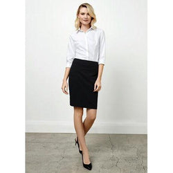 BizLadies Classic Knee Length Skirt - BS128LS