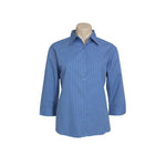 BizLadies Micro Check Business 3/4 Sleeve Shirt - LB8200-Queensland Workwear Supplies