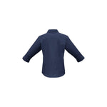 BizLadies Micro Check Business 3/4 Sleeve Shirt - LB8200-Queensland Workwear Supplies